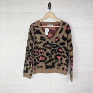 NWT Wildfox Preppy Kitty Wool Mohair Blend Sweater